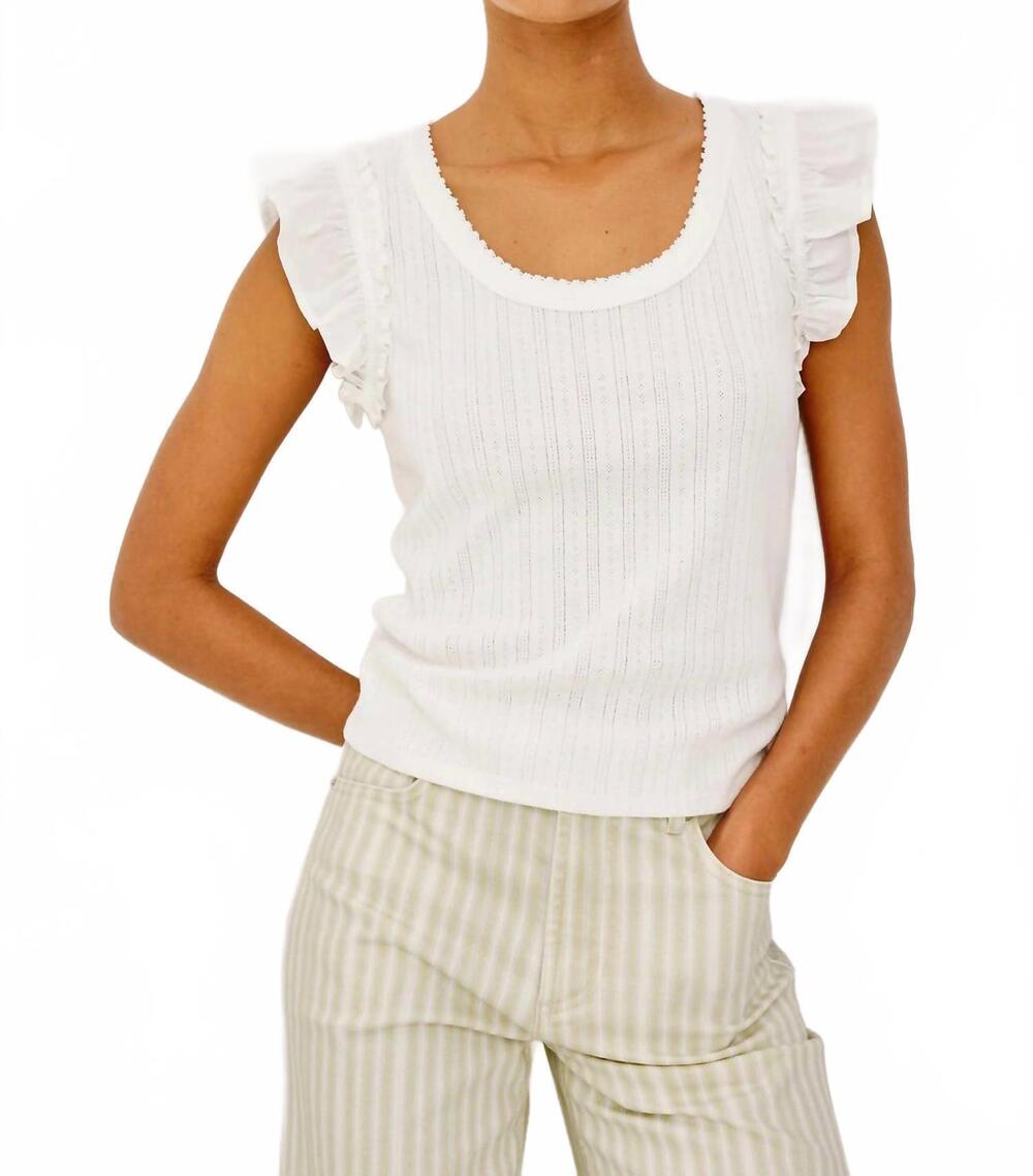 NEW RAILS women's the giovanna top in white